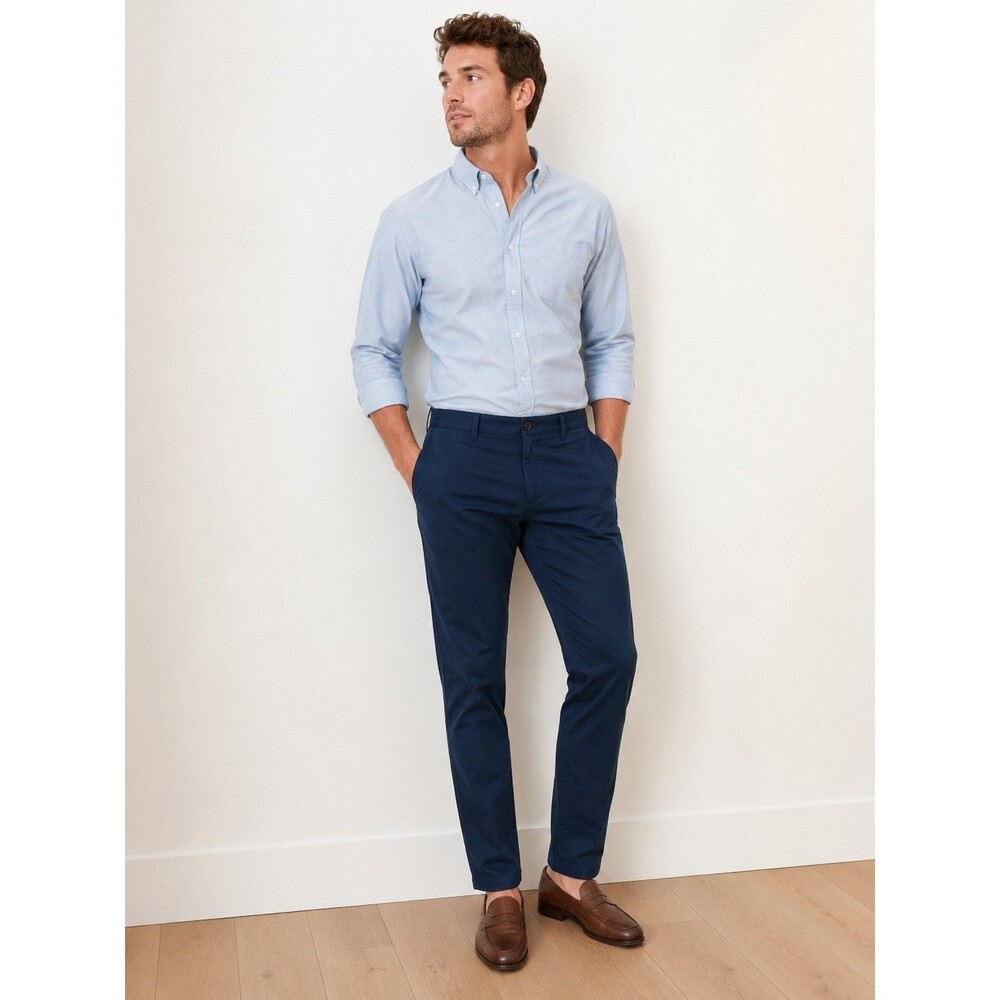 NWT Perk Slim Fit Chino Pants Riverside Blue Work Stretch Trouser Size 30x32
